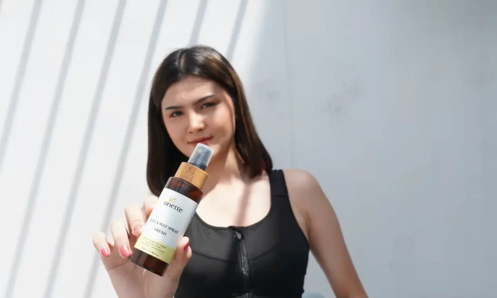 yoga mat spray floral
